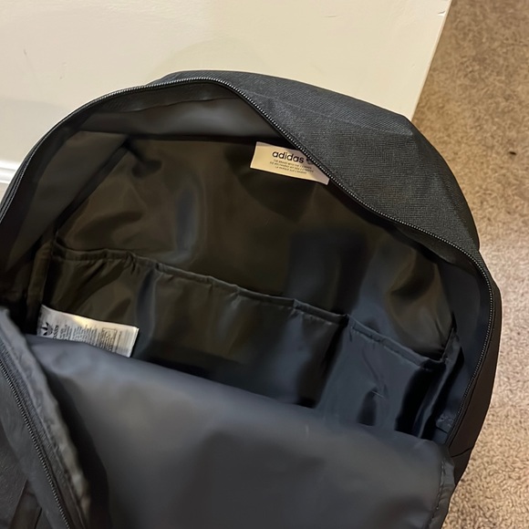 Adidas Classic BP backpack school new black book bag mens womens laptop sleeve - Picture 10 of 16